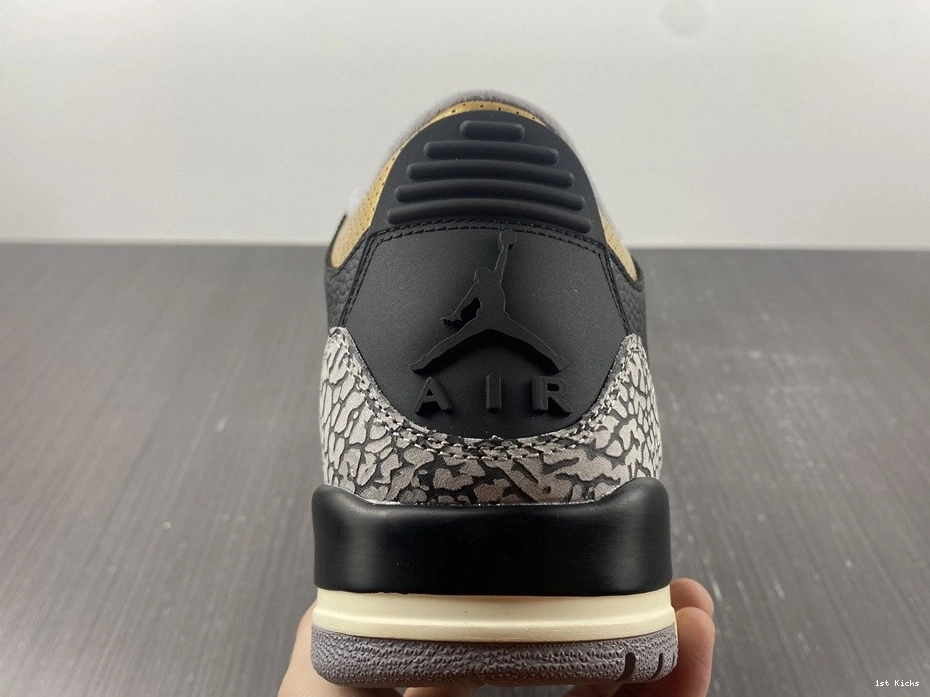 WMNS CK9246-067 Jordan Air Gold 3 Black 0209